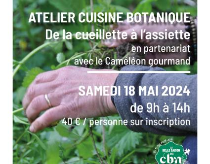 Atelier "cuisine botanique" au CBN de Bailleul 