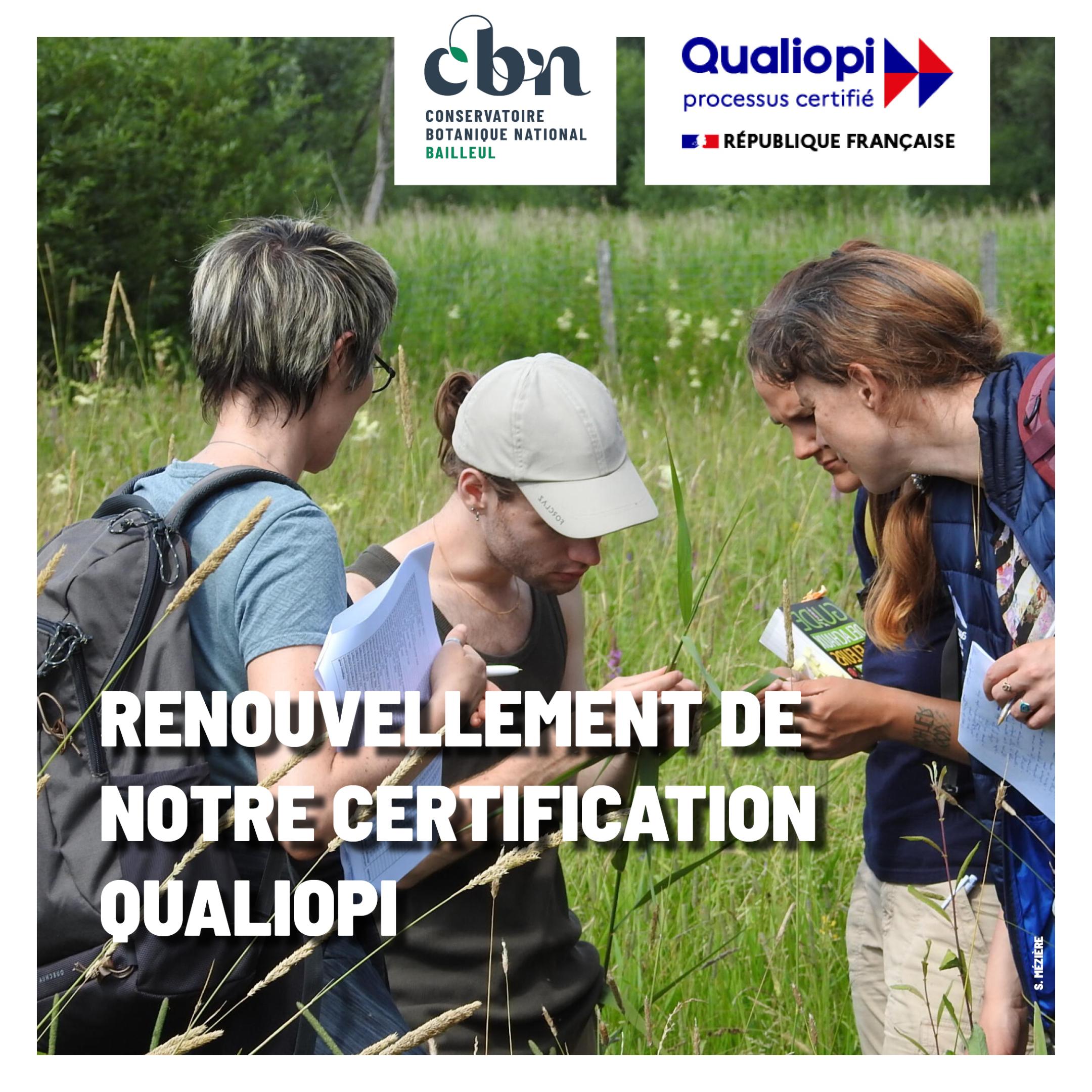 Renouvellement de notre certification Qualiopi