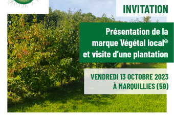 Journée de présentation de la marque Végétal local® à Marquillies (Nord)