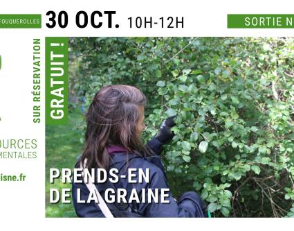 Atelier récolte de graines “Prends-en de la graine” à Géodomia (Aisne)